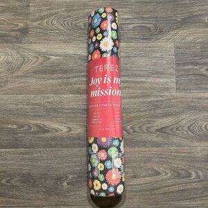 NWT Terez Yoga Mat TERY06 70's Flower Power Daisy Non Slip Pilates Fitness 5mm